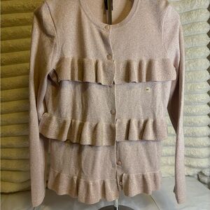 Ann Taylor Shimmering Pink Cardigan new without tag